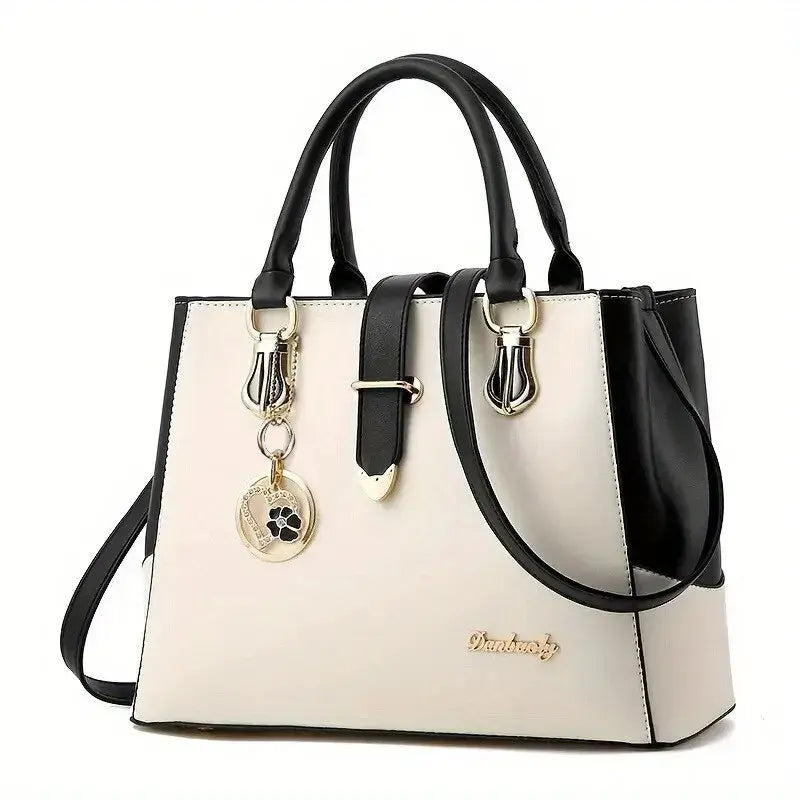 👜: Women's Contrast Simple One Shoulder Handbag
