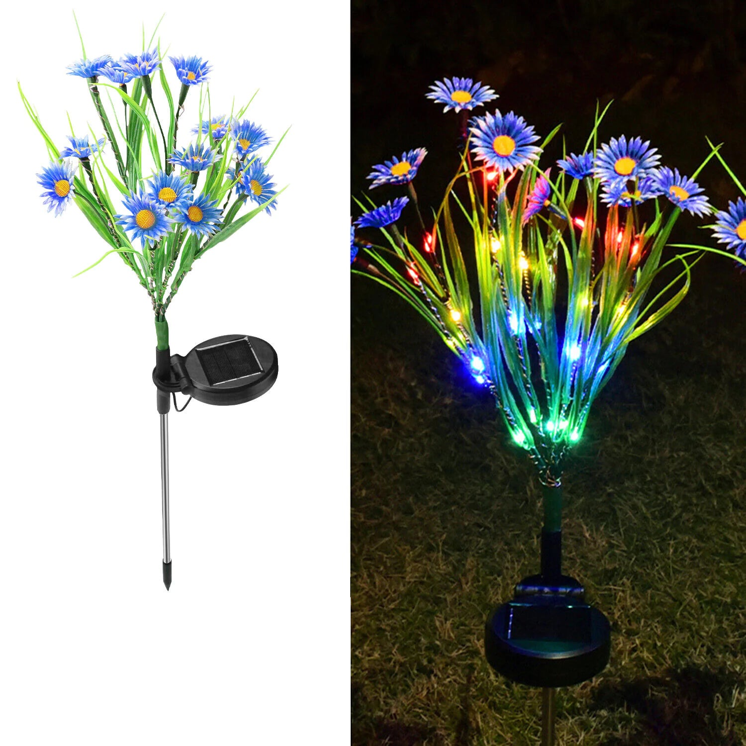🌸: Solar Garden Lights LED Flower Stake - Waterproof Outdoor Patio Decor
