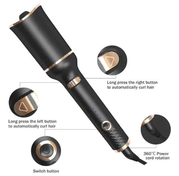 💇‍♀️: Black Electric Curling Iron - Professional Hair Styling Tool