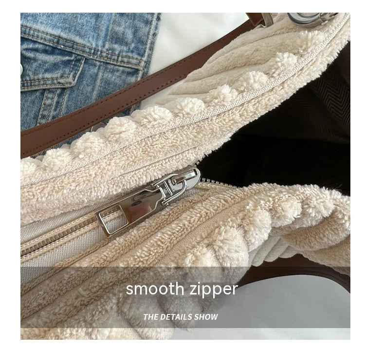 👜: Retro Corduroy Shoulder Bag - European American Style