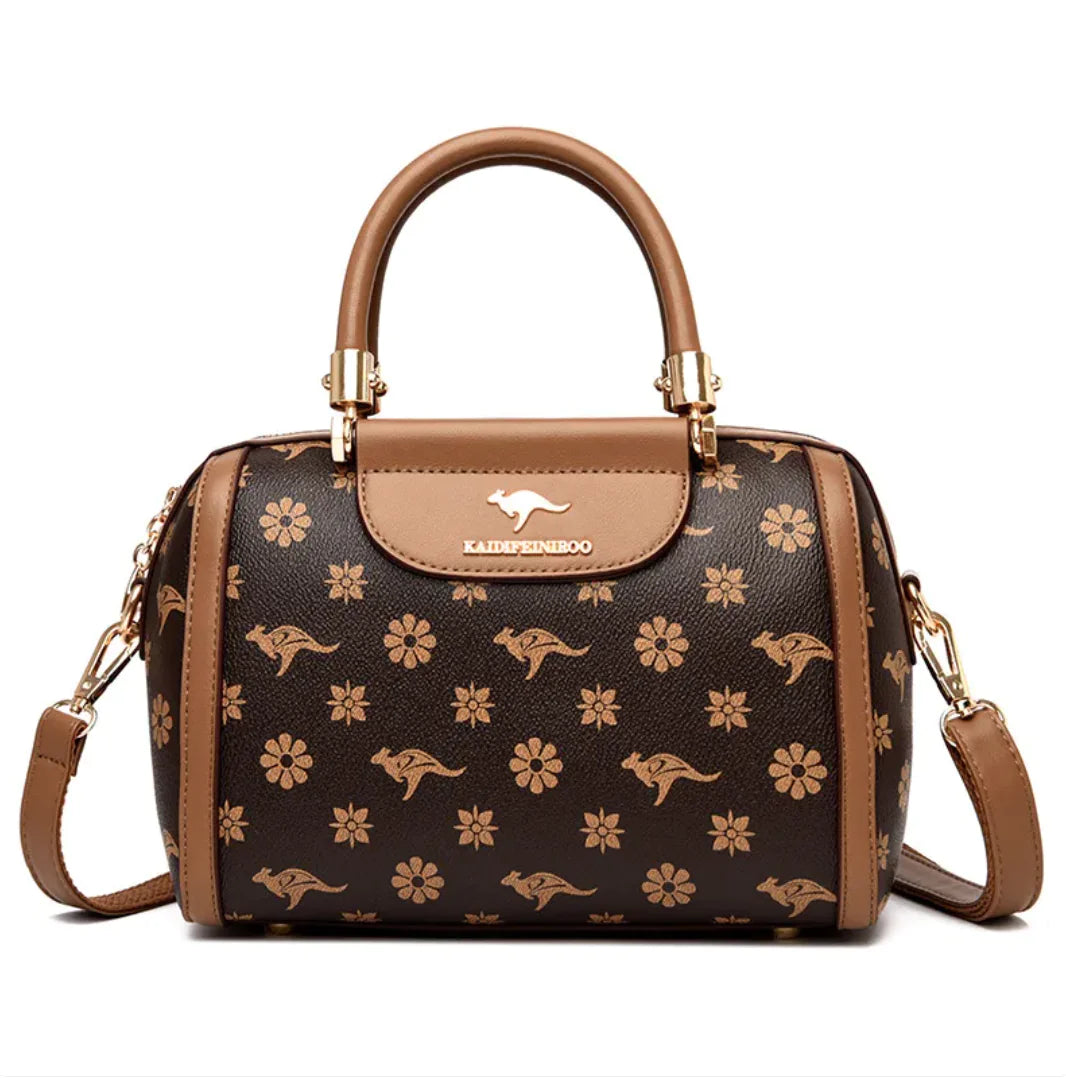 👜: Printed Fashion Shoulder Bag - Eye-Catching European Retro Style