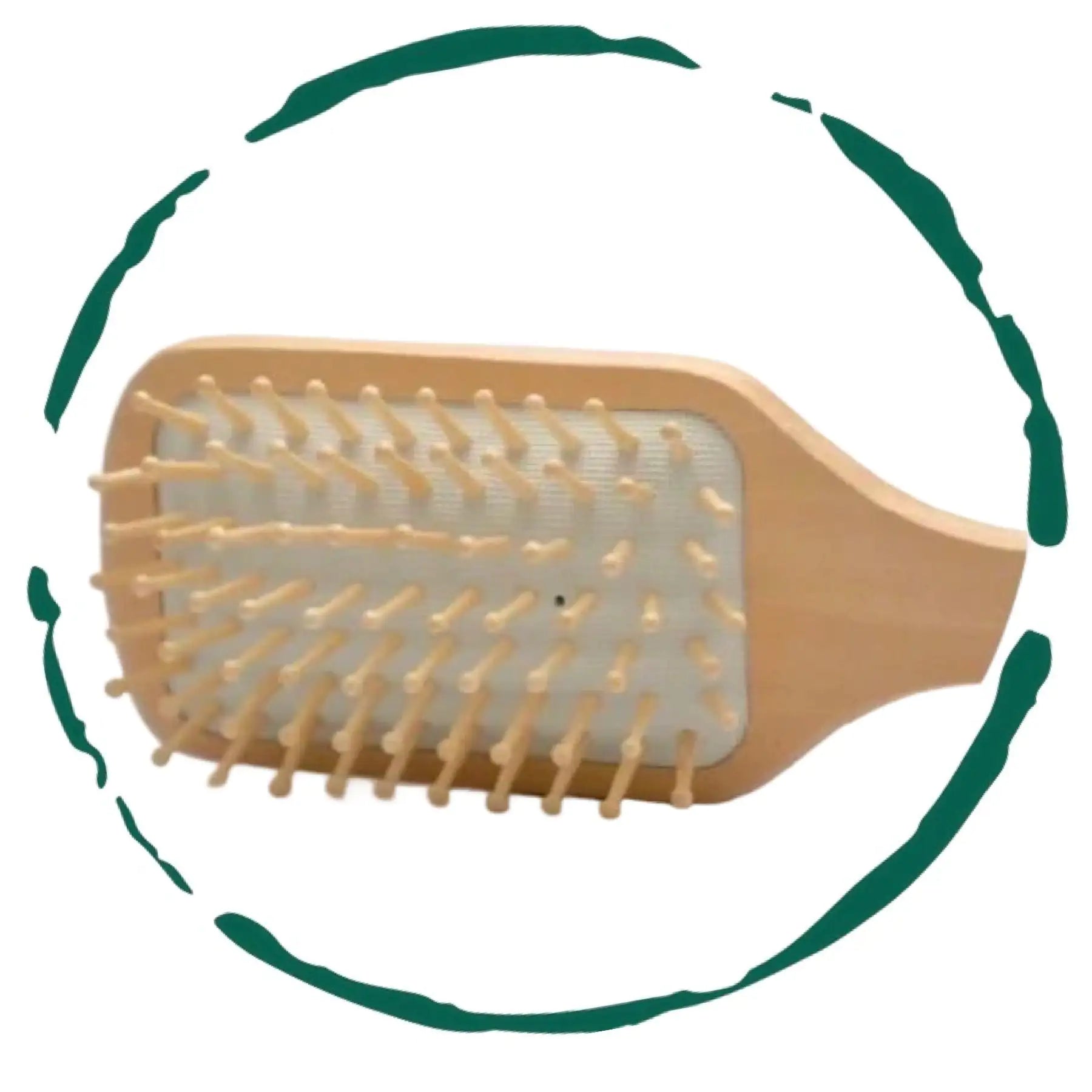 🪮: Wooden Detangling Hair Brush - Natural Eco-Friendly Hair Care Tool