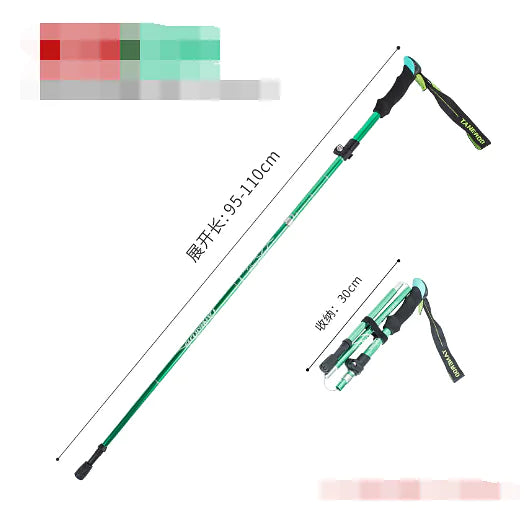 🥾: Outdoor Folding Trekking Pole - Portable Camping Walking Hiking Stick