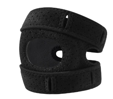 🦵: Breathable Knee Support Pad - Double Strap Athletic Protection for Sports