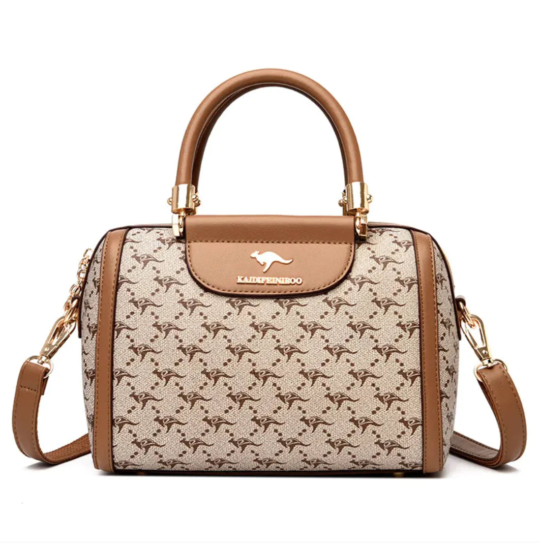 👜: Printed Fashion Shoulder Bag - Eye-Catching European Retro Style