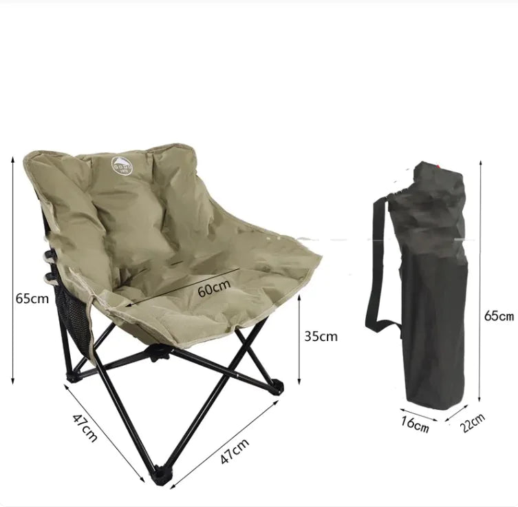 🌙: Adjustable Folding Moon Chair - Portable Beach Relaxation Seat