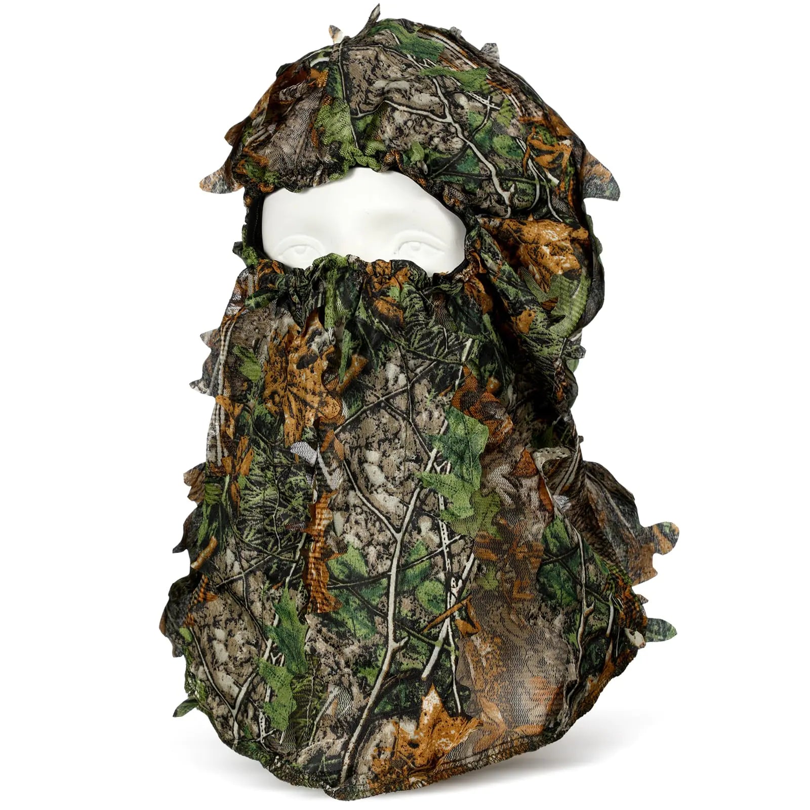 🏹: Geyoga Hunting Face Mask - 3D Leafy Camo Turkey Hunting Lightweight Mesh