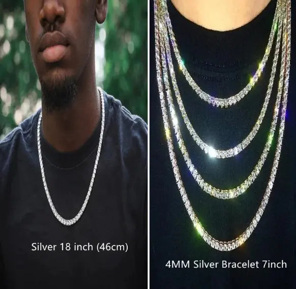 💎: Iced Out Bracelet Necklace