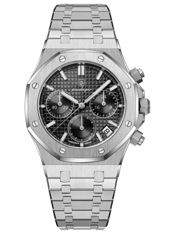 ⌚: Quartz Men's Watch - Classic Metal Construction Timepiece