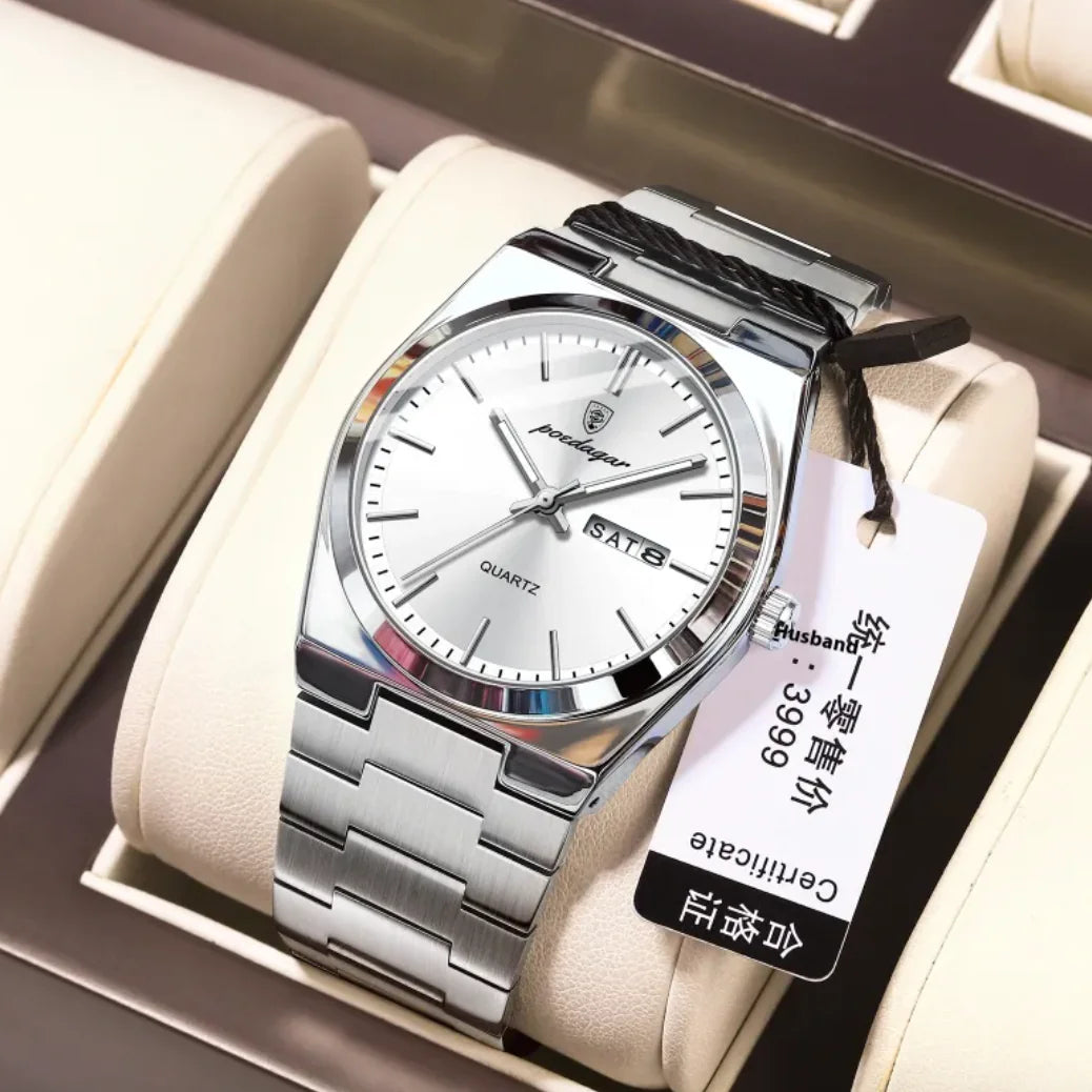 ⌚: Ultra-Thin Waterproof Men's Quartz Watch - 5mm Slim Profile 50M Resistant