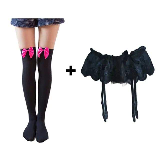 🌙: Elegant Thigh High Lace Stockings - Sophisticated Comfort & Style