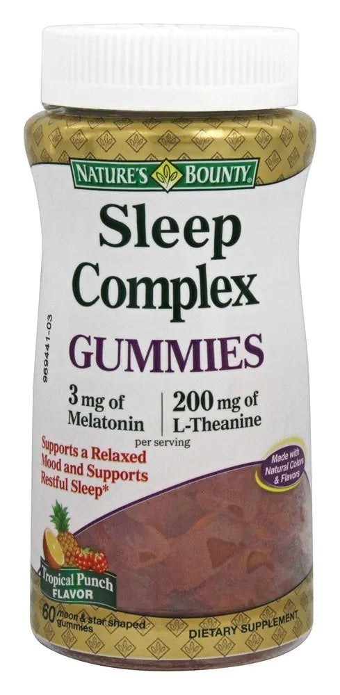 😴: Nature's Bounty Sleep Complex Gummies - Melatonin & L-Theanine (2 Pack)