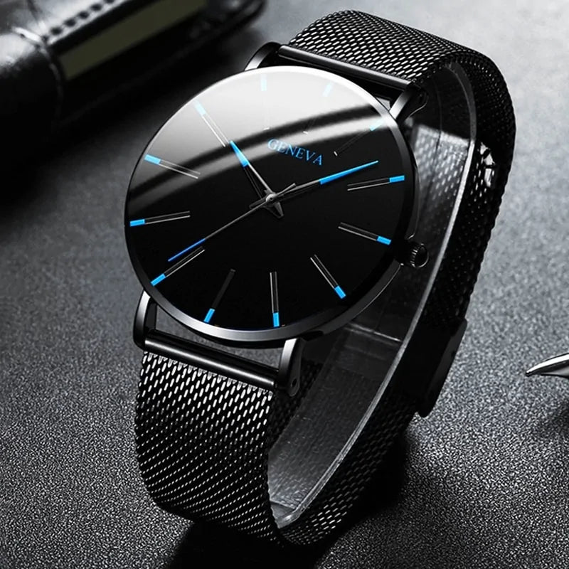 ⌚: Ultra Thin Quartz Watches For Men - Premium Minimalist Timepiece