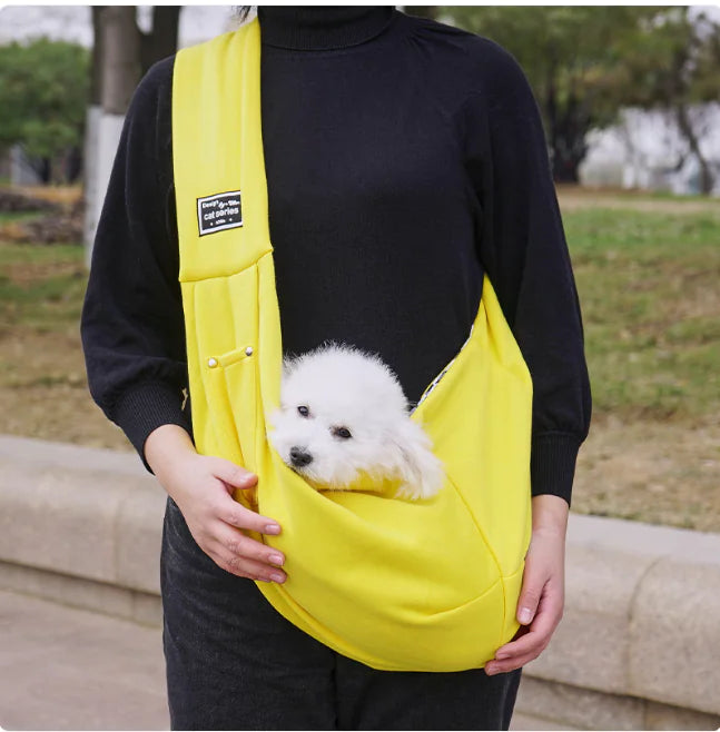 🎒: Pet Crossbody Carrier Bag - Hands-Free Travel Companion