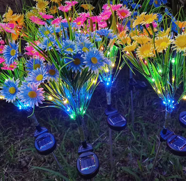 🌸: Solar Garden Lights LED Flower Stake - Waterproof Outdoor Patio Decor