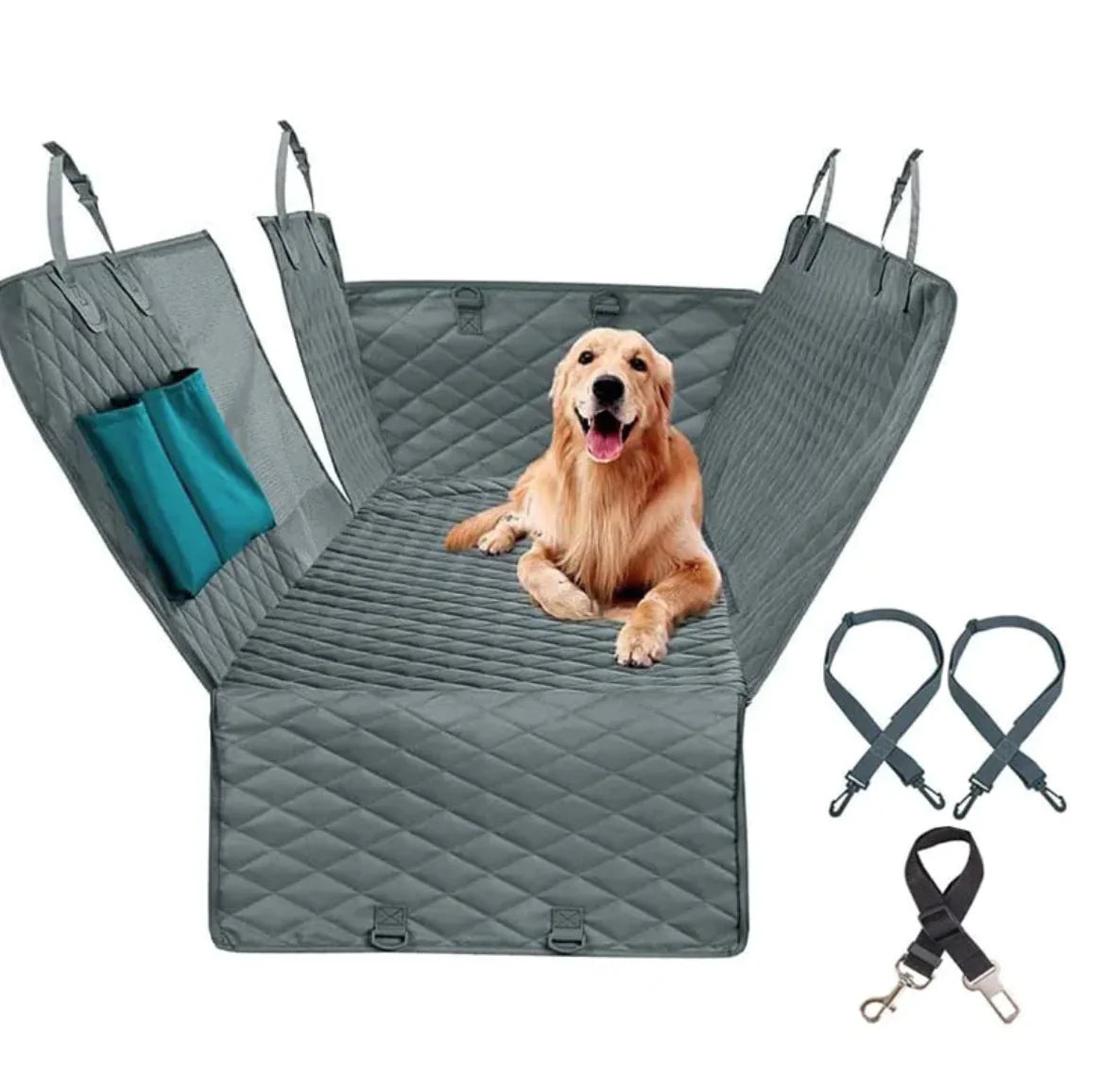 🚗: Pet Travel Rear Seat Cushion with Dog Toilet