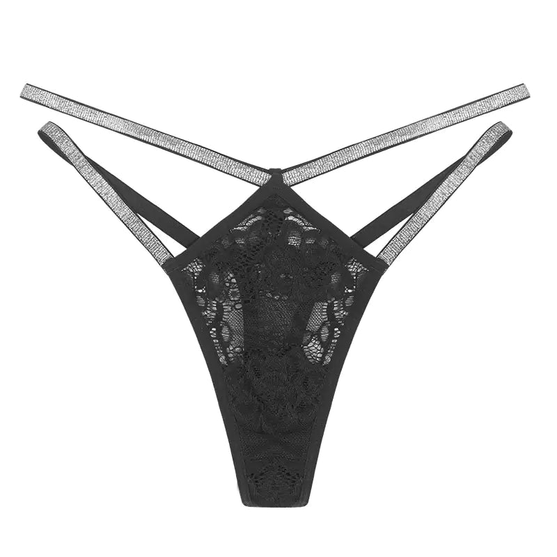 🌸: Women's Lace Mesh Seamless Adjustable Thong Panties - Perfect Fit Comfort