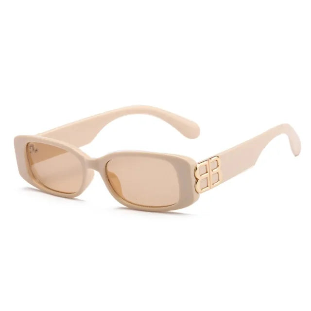 🔲: Small Square Frame Sunglasses Retro - Trendy UV400 Protection