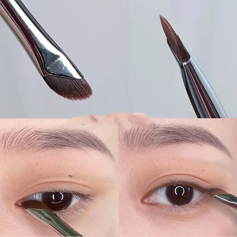 🖌️: Angled Sickle Edge Makeup Brush - Precision Professional Beauty Tool