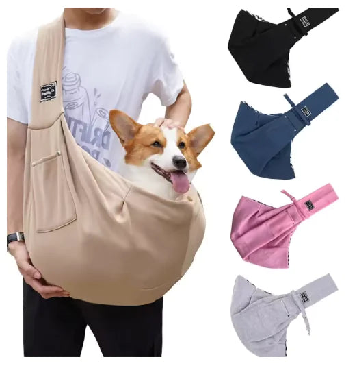 🎒: Pet Crossbody Carrier Bag - Hands-Free Travel Companion
