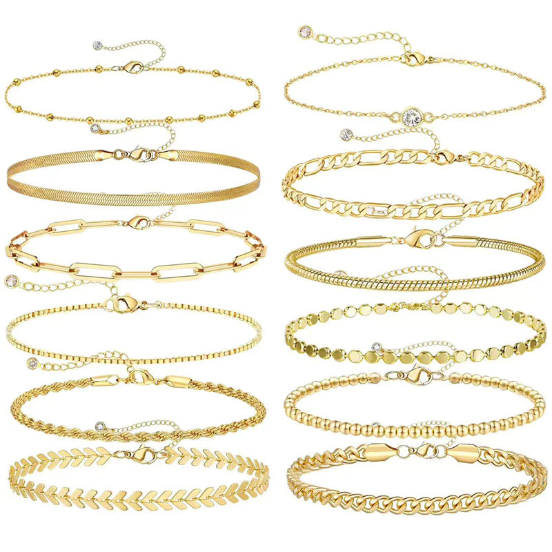 💎: 14K Gold Plated Paperclip Chain Bracelet - 925 Sterling Silver Modern Jewelry