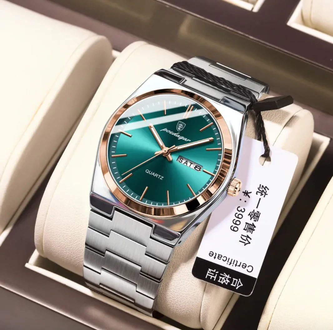 ⌚: Ultra-Thin Waterproof Men's Quartz Watch - 5mm Slim Profile 50M Resistant