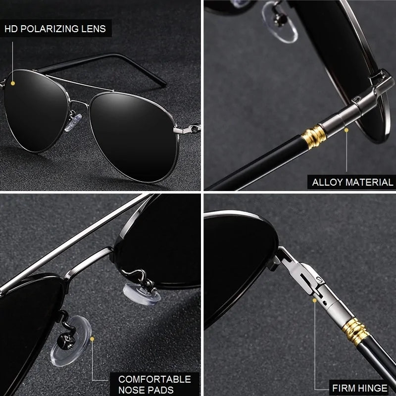 ✈️: Polarized Sunglasses - Premium Aviator Style with 100% UV Protection