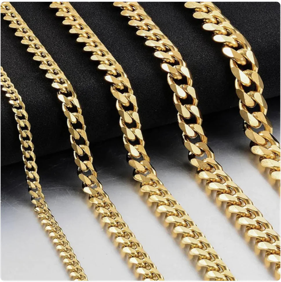 🔶: Men's Trendy Six-Sided Cuban Titanium Steel Necklace