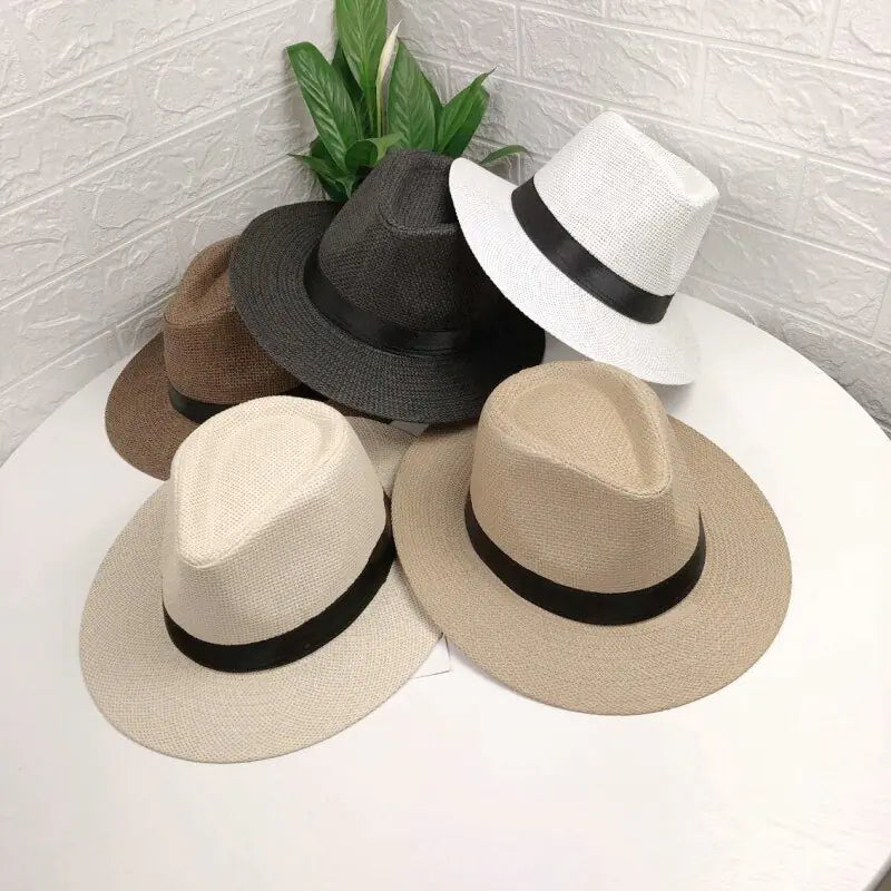 🌴: Unisex Panama Straw Hats - Tropical Style Summer Headwear