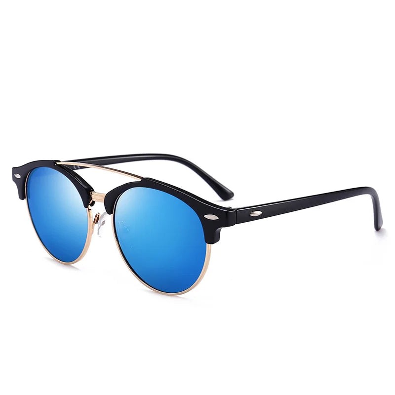 🕶️: Round Polarized Sunglasses - Classic Vintage Style with UV Protection