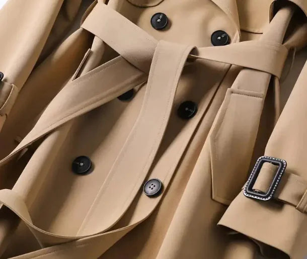 🧥: Classic Trench Coat - Timeless Double-Breasted Outerwear
