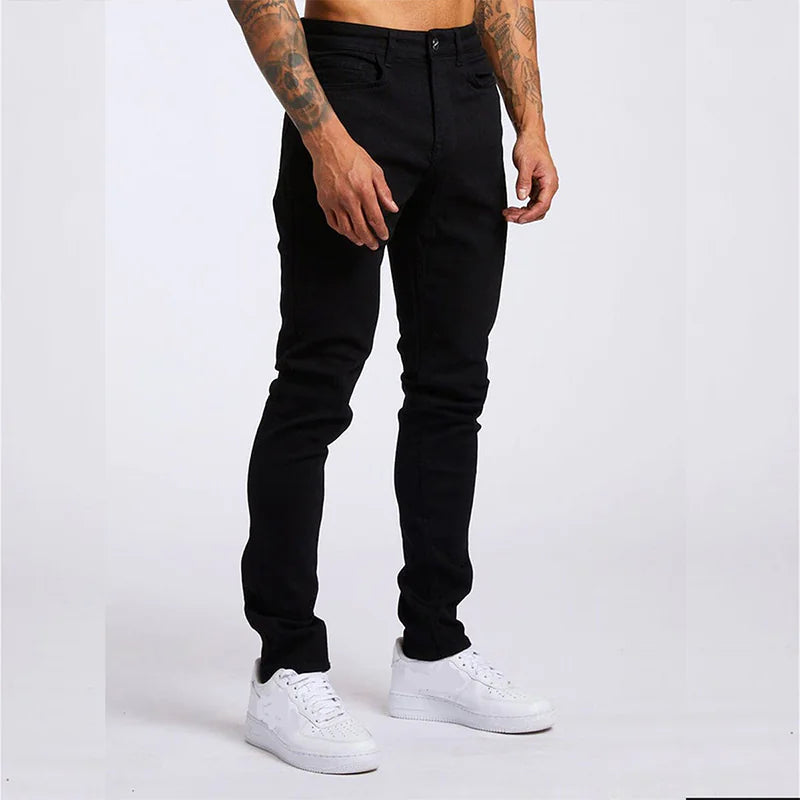 👖: Men's Slim Fit High Waist Jeans