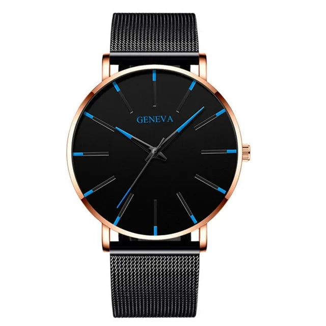 ⌚: Ultra Thin Quartz Watches For Men - Premium Minimalist Timepiece