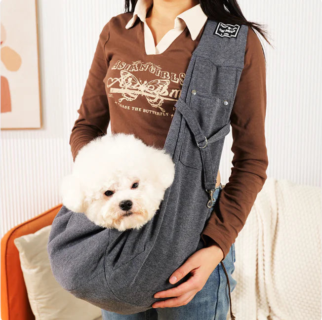 🎒: Pet Crossbody Carrier Bag - Hands-Free Travel Companion