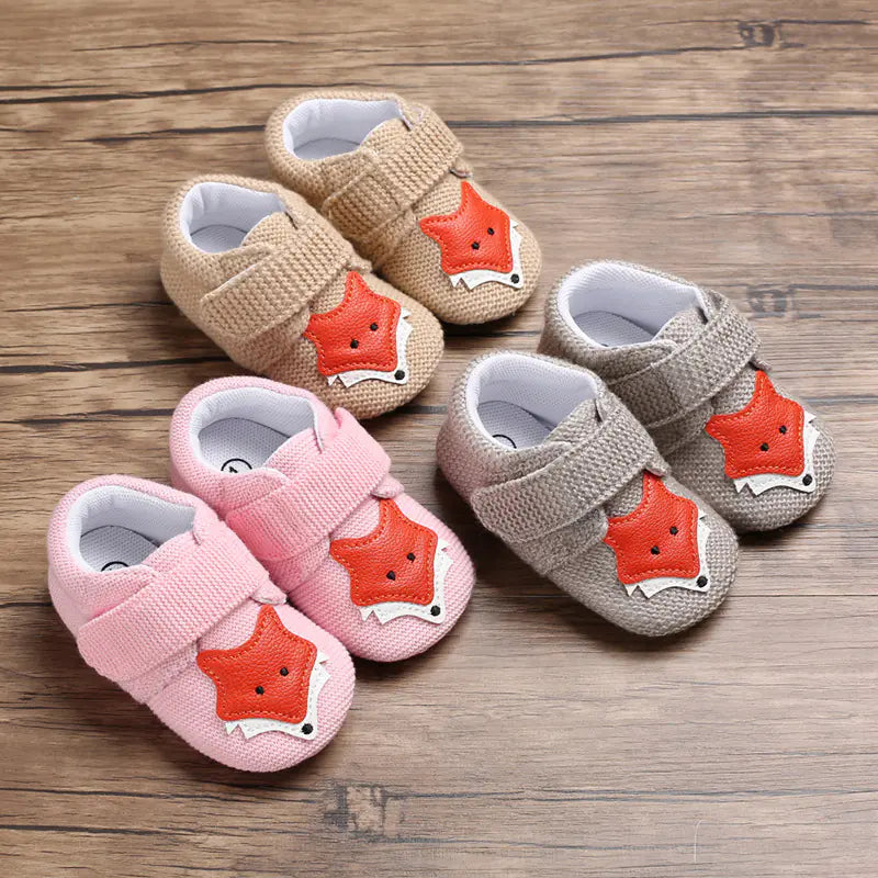 👶: Soft Sole Cartoon Baby Shoes for 0-1 Year Olds