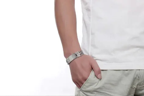 ✝️: Men's Cross Scripture Bracelet