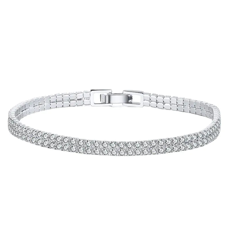 💎: Sterling Silver Bracelet for Women's Fashion Temperament