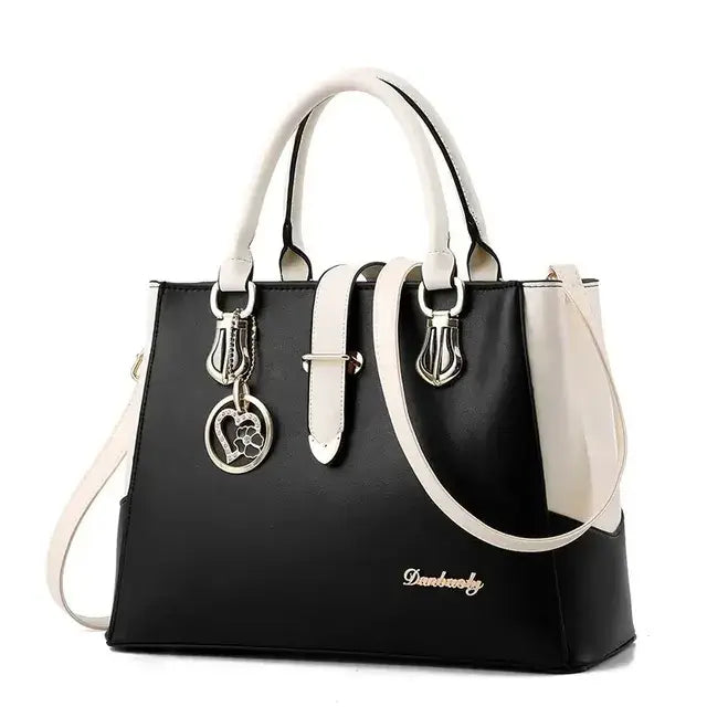 👜: Women's Contrast Simple One Shoulder Handbag