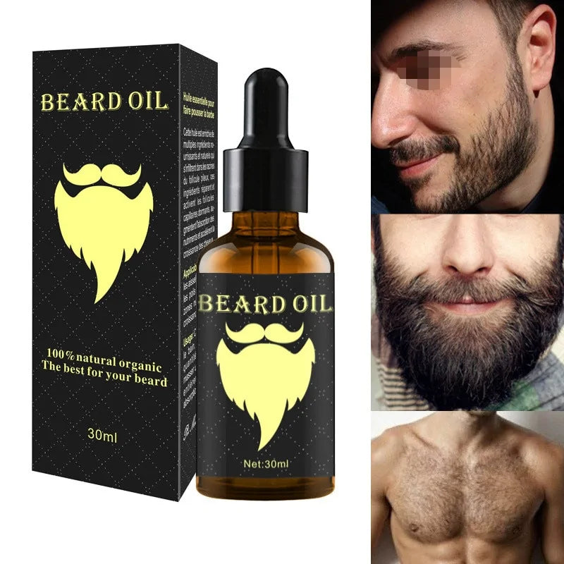 🧔: Beard Hair Essential Oil - Premium Nourishing Treatment