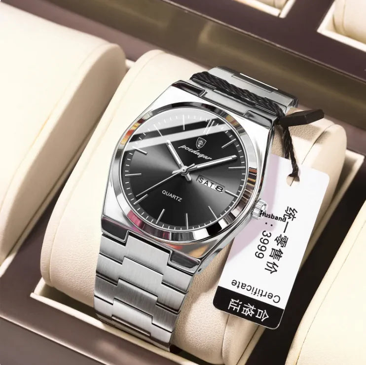 ⌚: Men's Ultra-Thin Luminous Waterproof Quartz Watch - Premium Slim Design