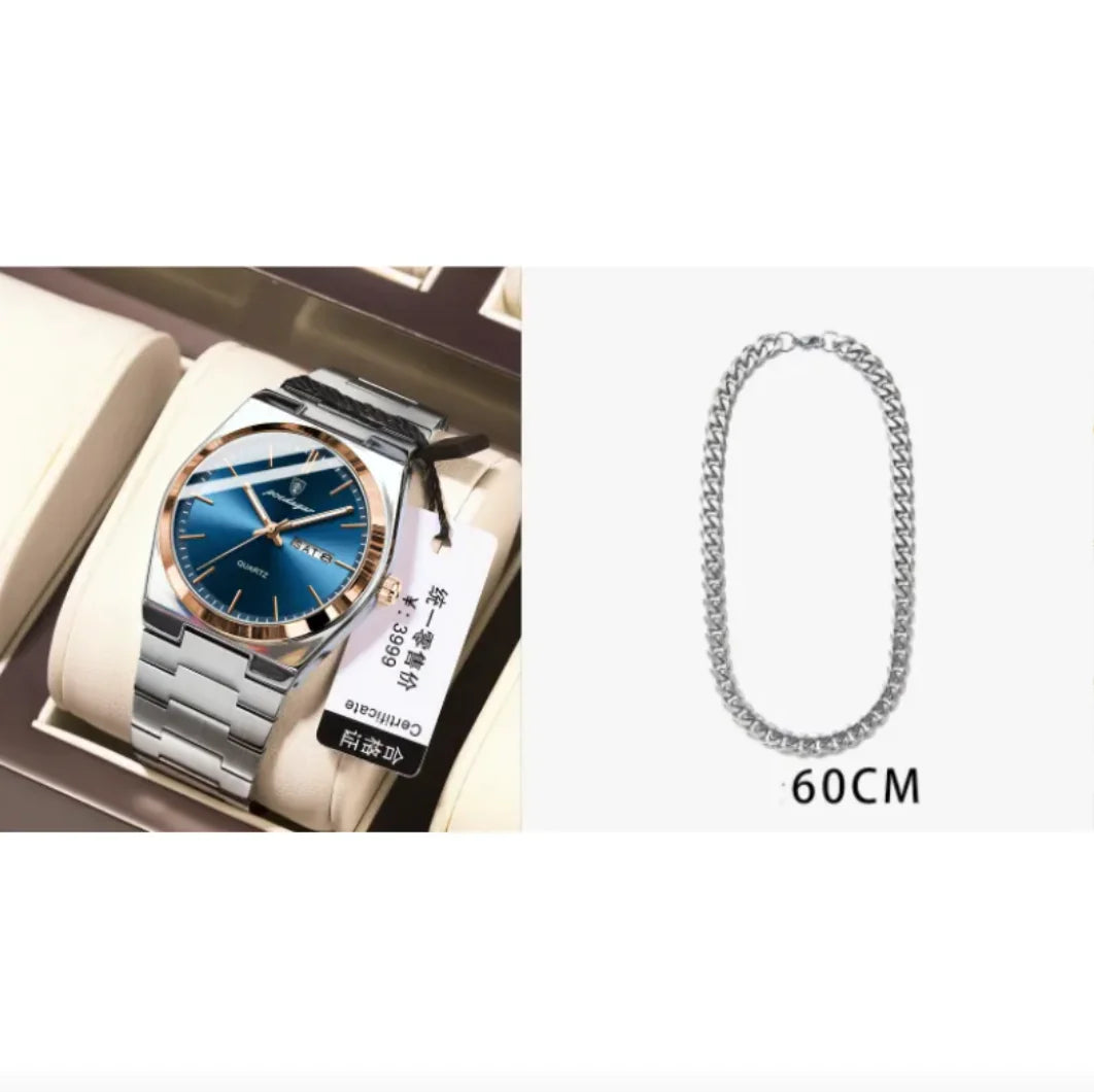 ⌚: Ultra-Thin Waterproof Men's Quartz Watch - 5mm Slim Profile 50M Resistant