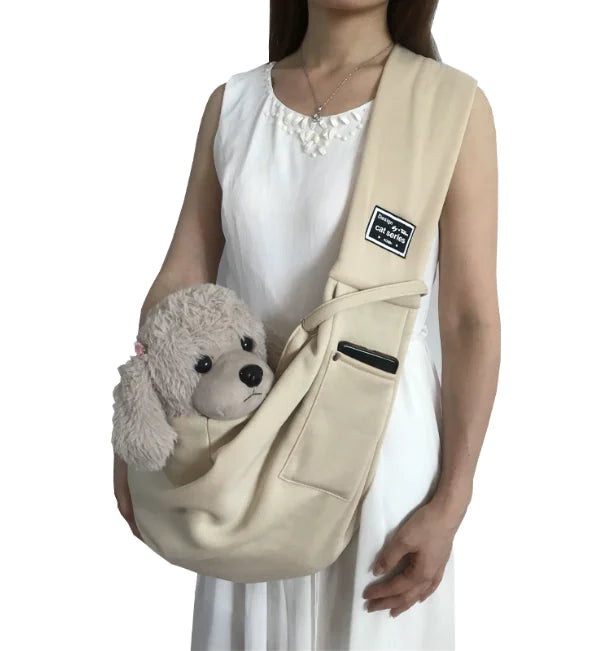 🎒: Pet Crossbody Carrier Bag - Hands-Free Travel Companion