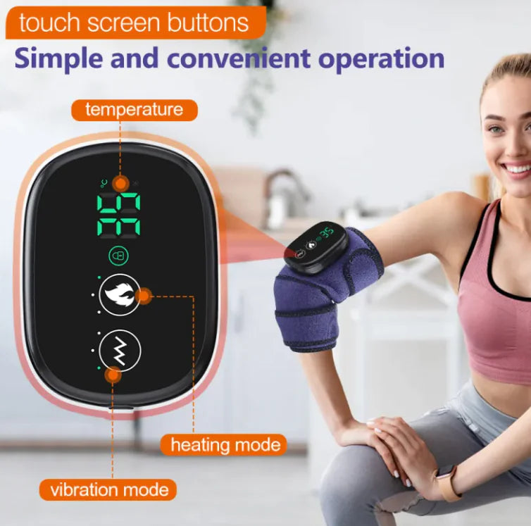 🔥: Heating Massage Knee Pads - Therapeutic Heat & Vibration Therapy