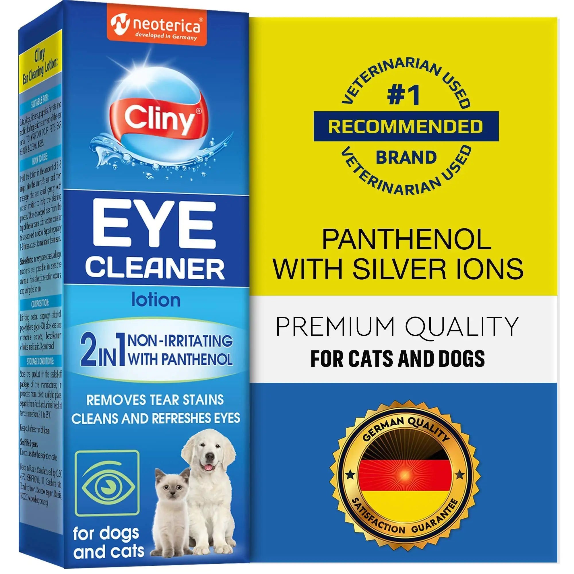 👁️: Cat Dog Eye Wash Drops - Tear Stain Remover & Eye Infection Treatment