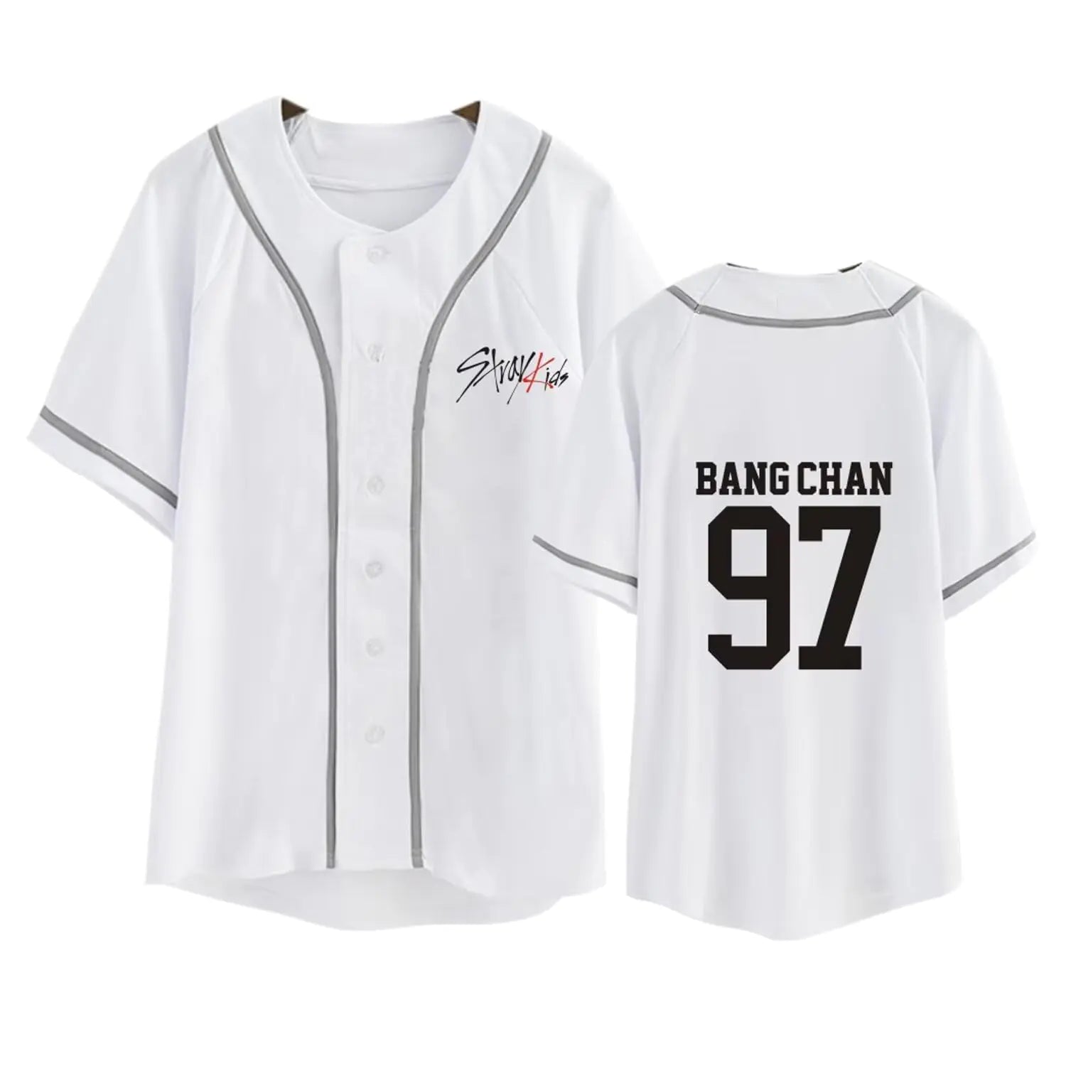 ⚾: Kpop Stray Kids Baseball Jersey - Member Support Tee