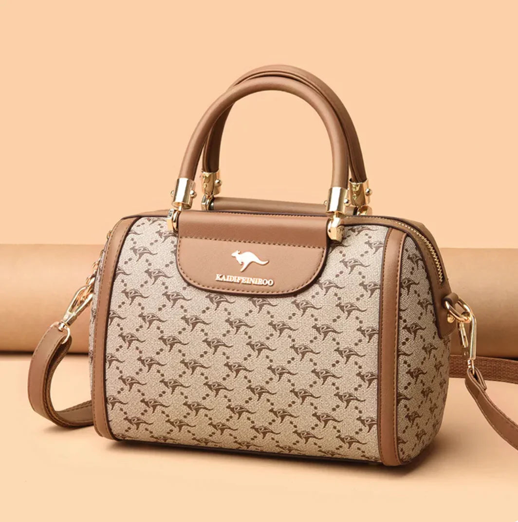 👜: Printed Fashion Shoulder Bag - Eye-Catching European Retro Style