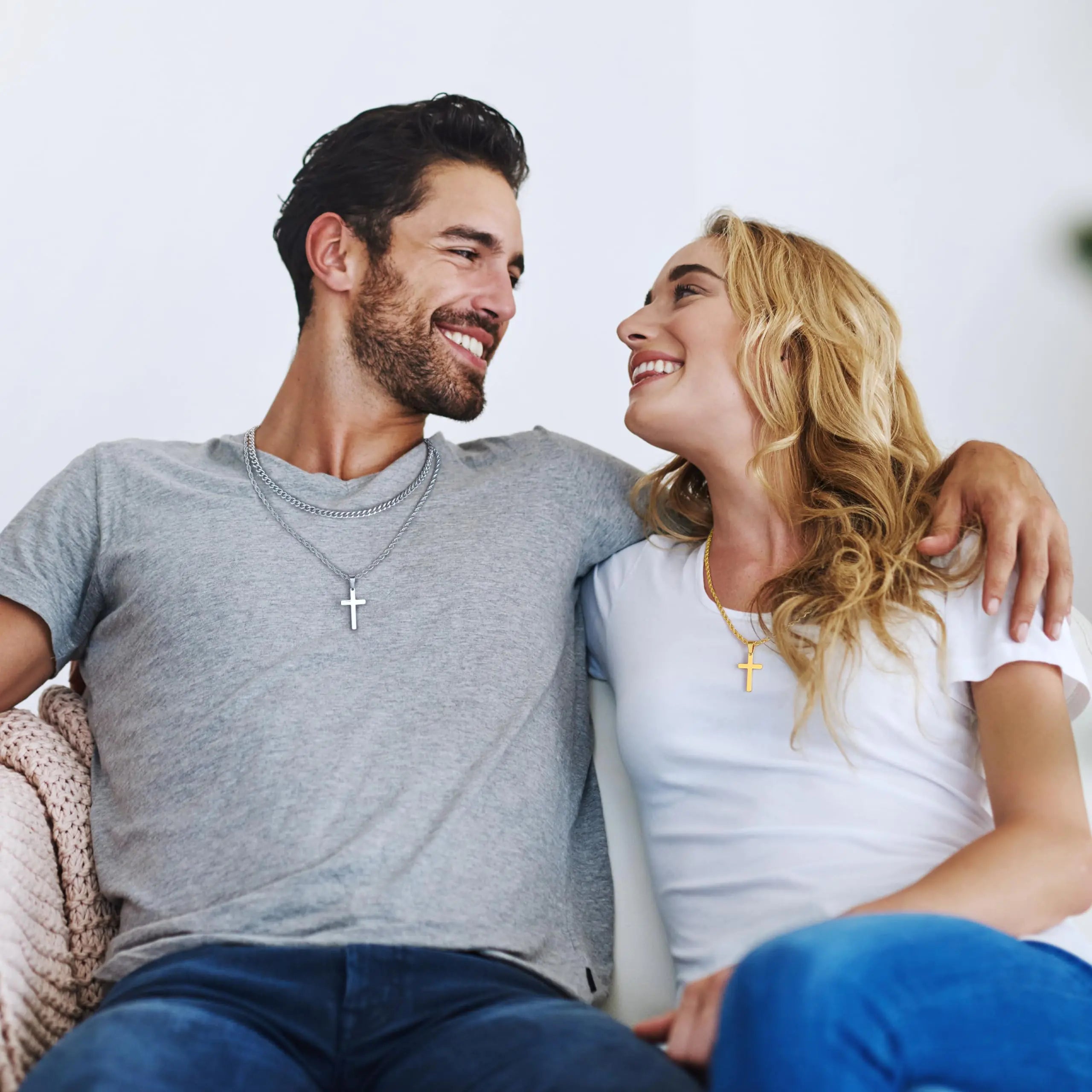 ✝️: Men's Stainless Steel Cross Necklace