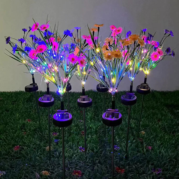 🌸: Solar Garden Lights LED Flower Stake - Waterproof Outdoor Patio Decor