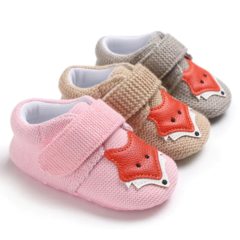 👶: Soft Sole Cartoon Baby Shoes for 0-1 Year Olds