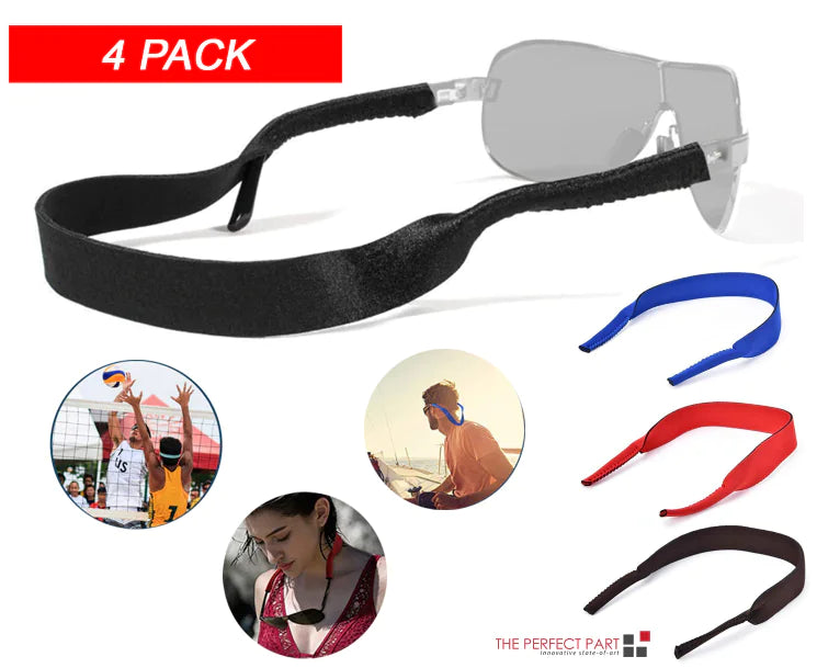 🔗: Sports Sunglasses Neck Cord Strap 4-Pack - Adjustable Eyeglass Lanyard Holders